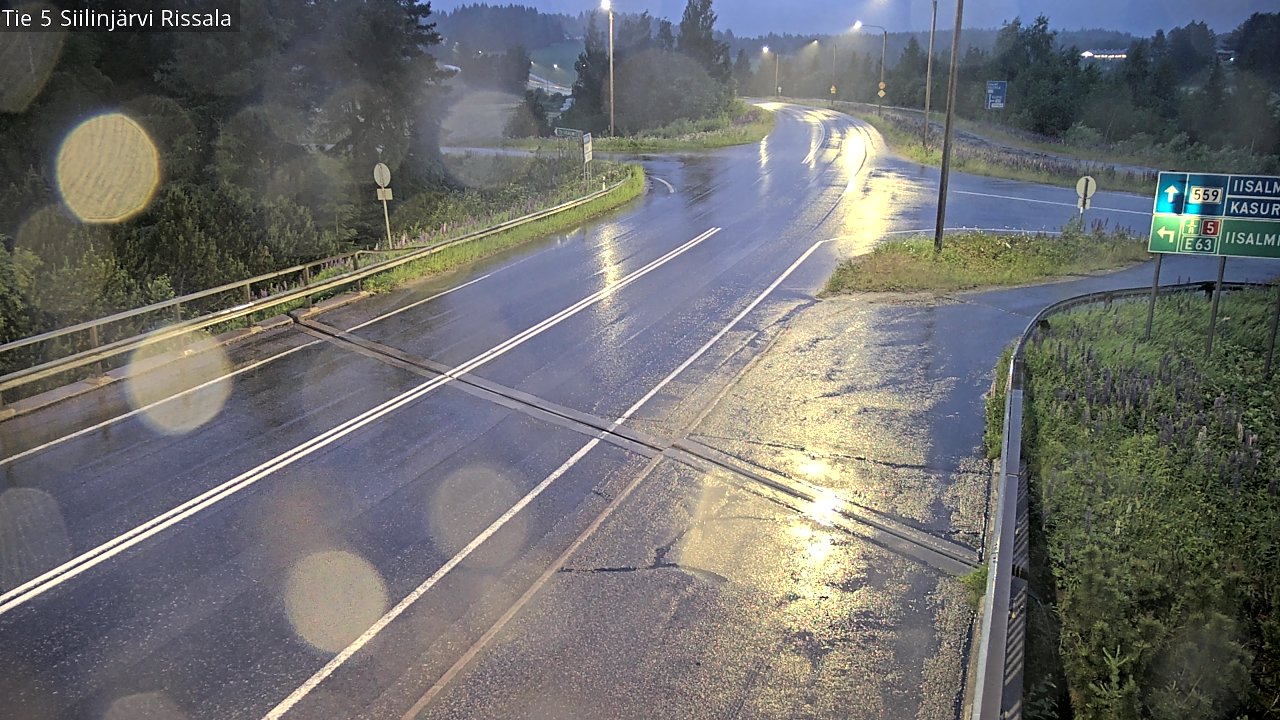 Weather Camera Image Road 5 Siilinjärvi, Rissala, Siilinjärvi, Pohjois-Savo
