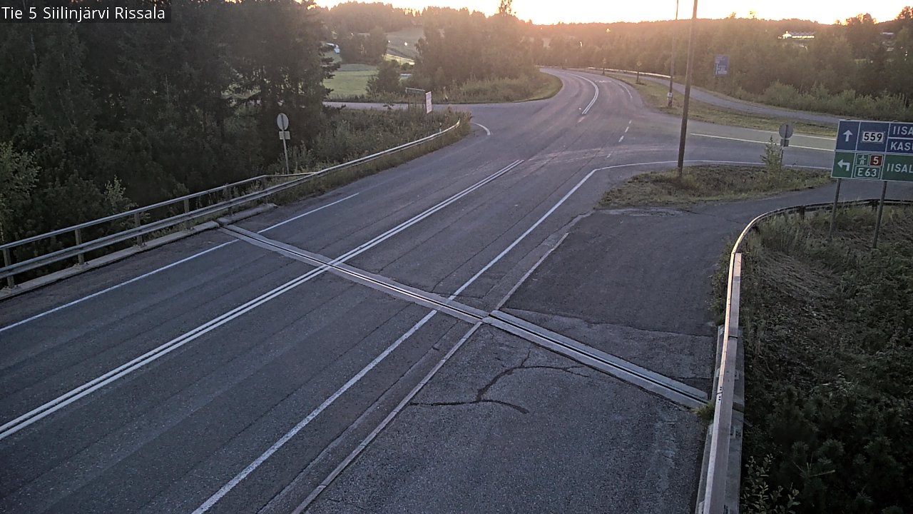 Weather Camera Image Road 5 Siilinjärvi, Rissala, Siilinjärvi, Pohjois-Savo