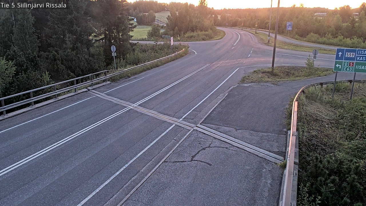 Weather Camera Image Road 5 Siilinjärvi, Rissala, Siilinjärvi, Pohjois-Savo