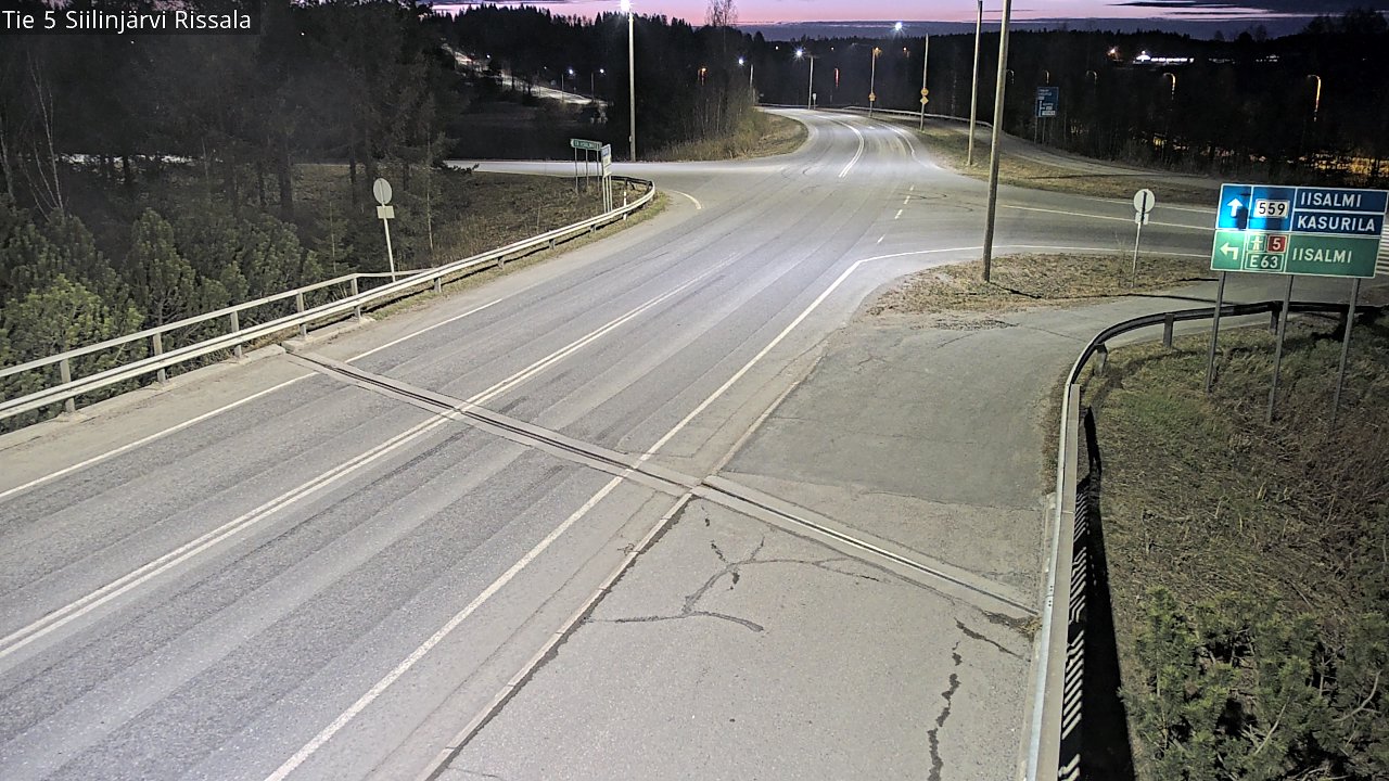 Weather Camera Image Väg 5 Siilinjärvi, Rissala, Siilinjärvi, Pohjois-Savo