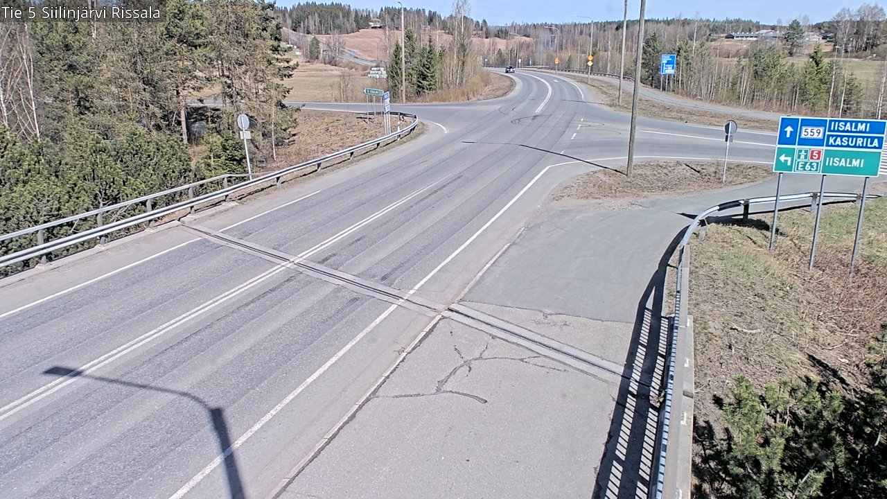 Weather Camera Image Väg 5 Siilinjärvi, Rissala, Siilinjärvi, Pohjois-Savo