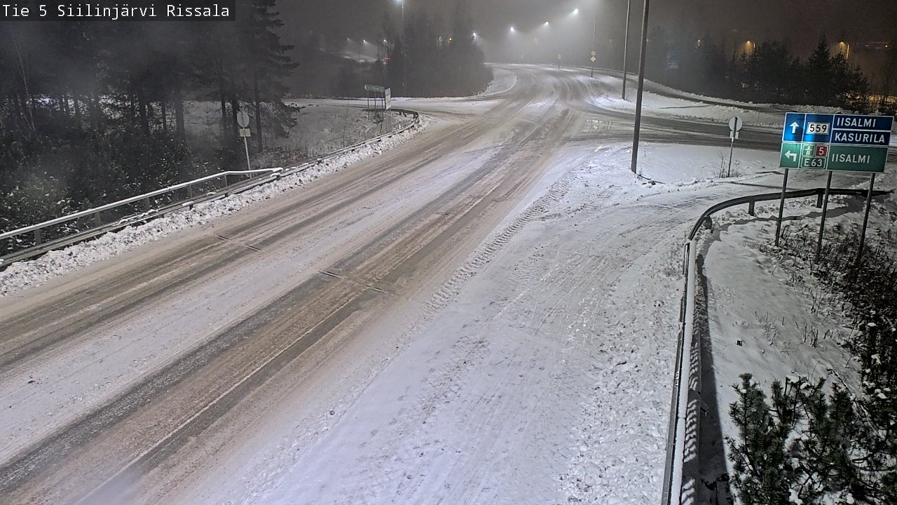 Weather Camera Image Road 5 Siilinjärvi, Rissala, Siilinjärvi, Pohjois-Savo
