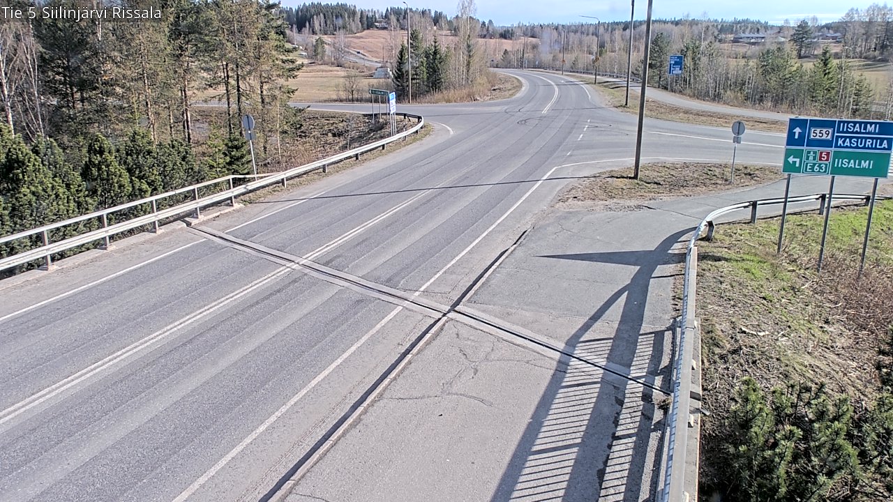 Weather Camera Image Väg 5 Siilinjärvi, Rissala, Siilinjärvi, Pohjois-Savo