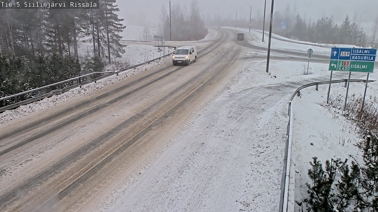 Weather Camera Image Road 5 Siilinjärvi, Rissala, Siilinjärvi, Pohjois-Savo