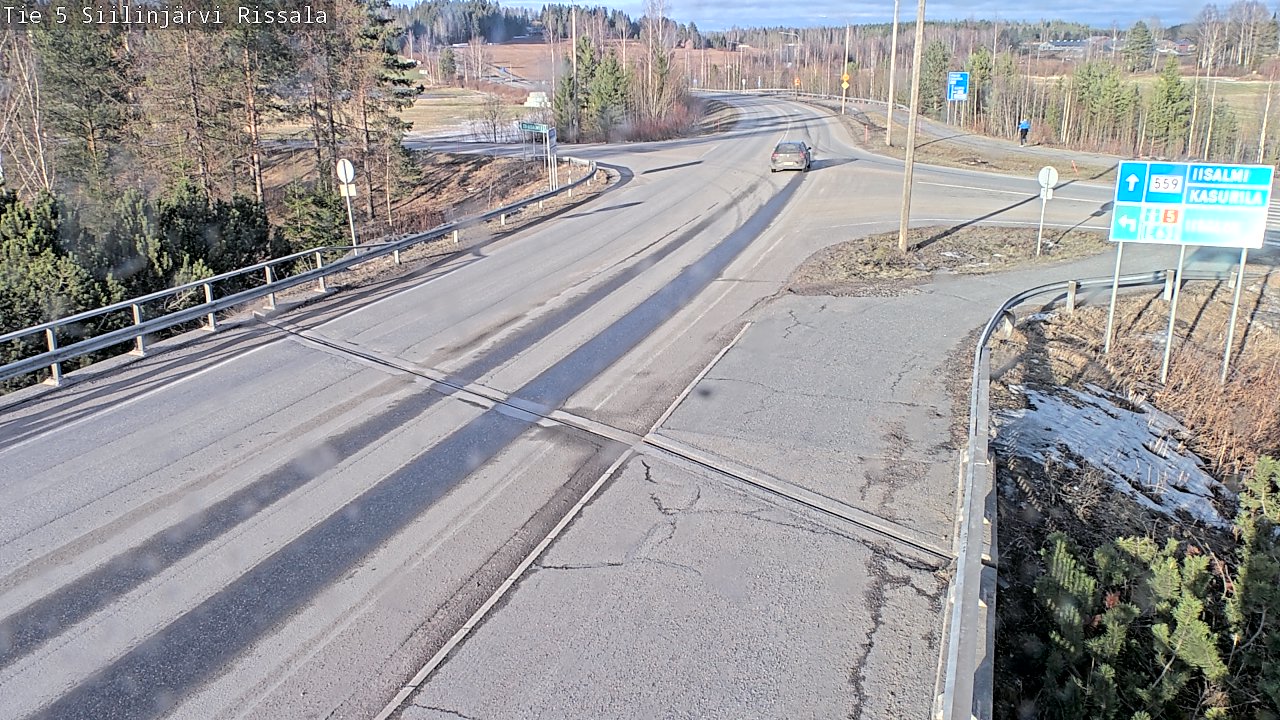 Weather Camera Image Road 5 Siilinjärvi, Rissala, Siilinjärvi, Pohjois-Savo