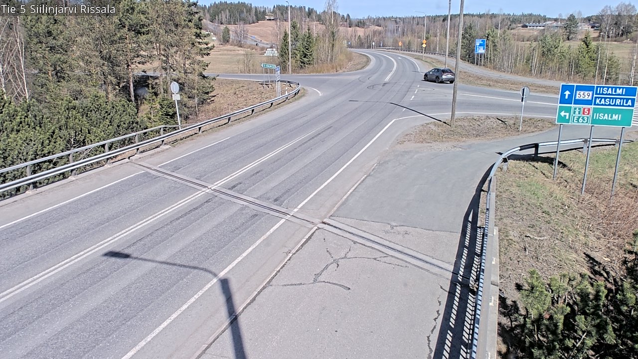 Weather Camera Image Väg 5 Siilinjärvi, Rissala, Siilinjärvi, Pohjois-Savo