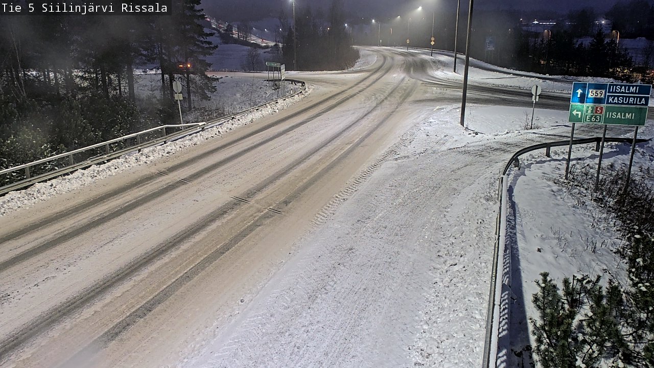Weather Camera Image Road 5 Siilinjärvi, Rissala, Siilinjärvi, Pohjois-Savo