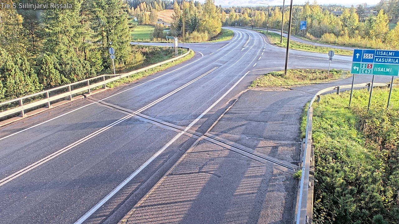 Weather Camera Image Road 5 Siilinjärvi, Rissala, Siilinjärvi, Pohjois-Savo