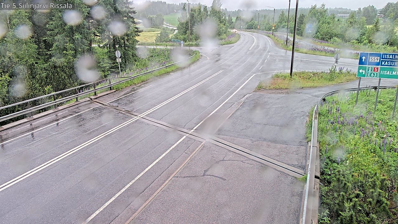 Weather Camera Image Road 5 Siilinjärvi, Rissala, Siilinjärvi, Pohjois-Savo