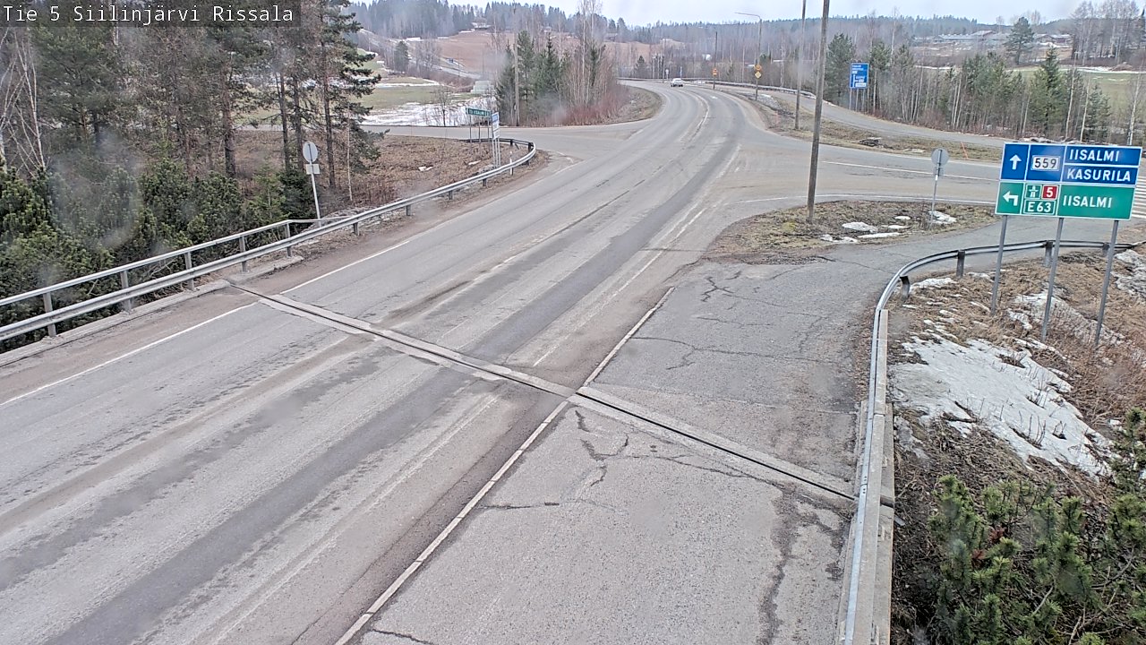 Weather Camera Image Road 5 Siilinjärvi, Rissala, Siilinjärvi, Pohjois-Savo