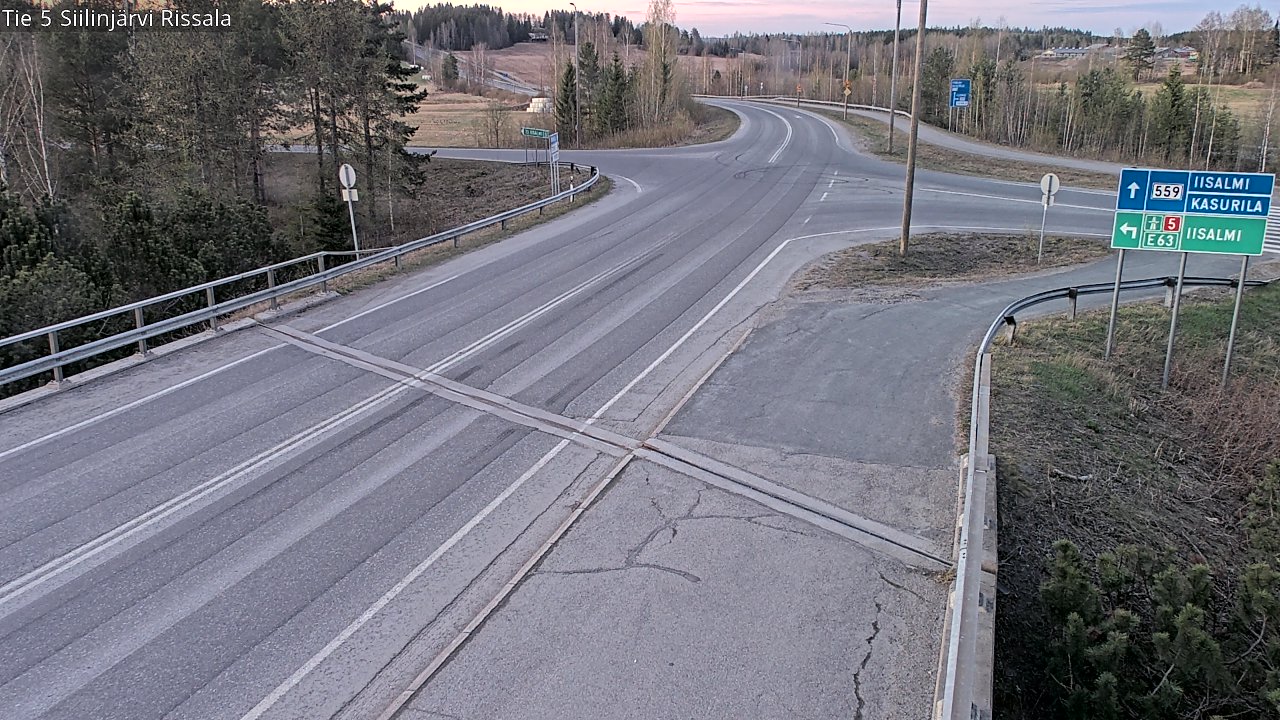 Weather Camera Image Väg 5 Siilinjärvi, Rissala, Siilinjärvi, Pohjois-Savo