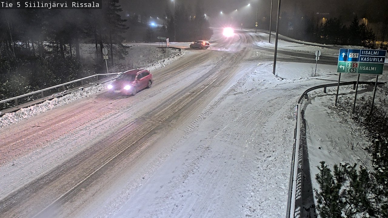 Weather Camera Image Road 5 Siilinjärvi, Rissala, Siilinjärvi, Pohjois-Savo
