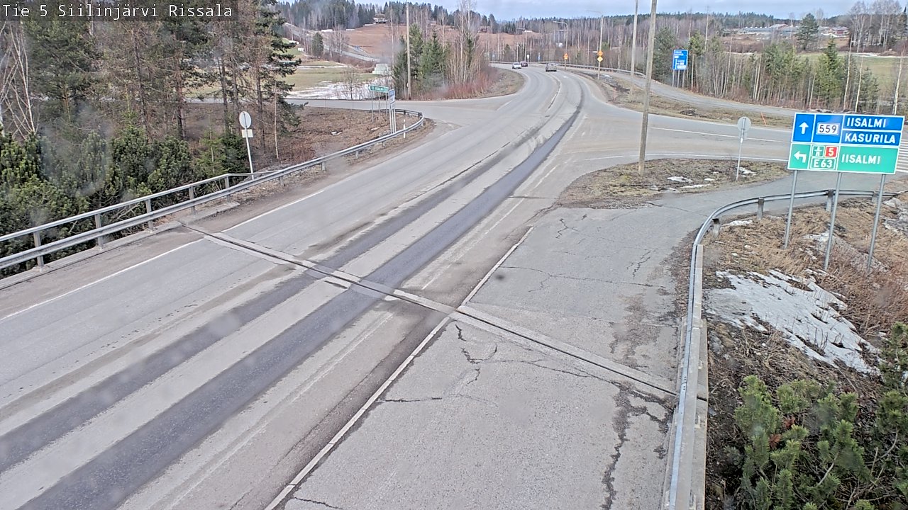 Weather Camera Image Road 5 Siilinjärvi, Rissala, Siilinjärvi, Pohjois-Savo