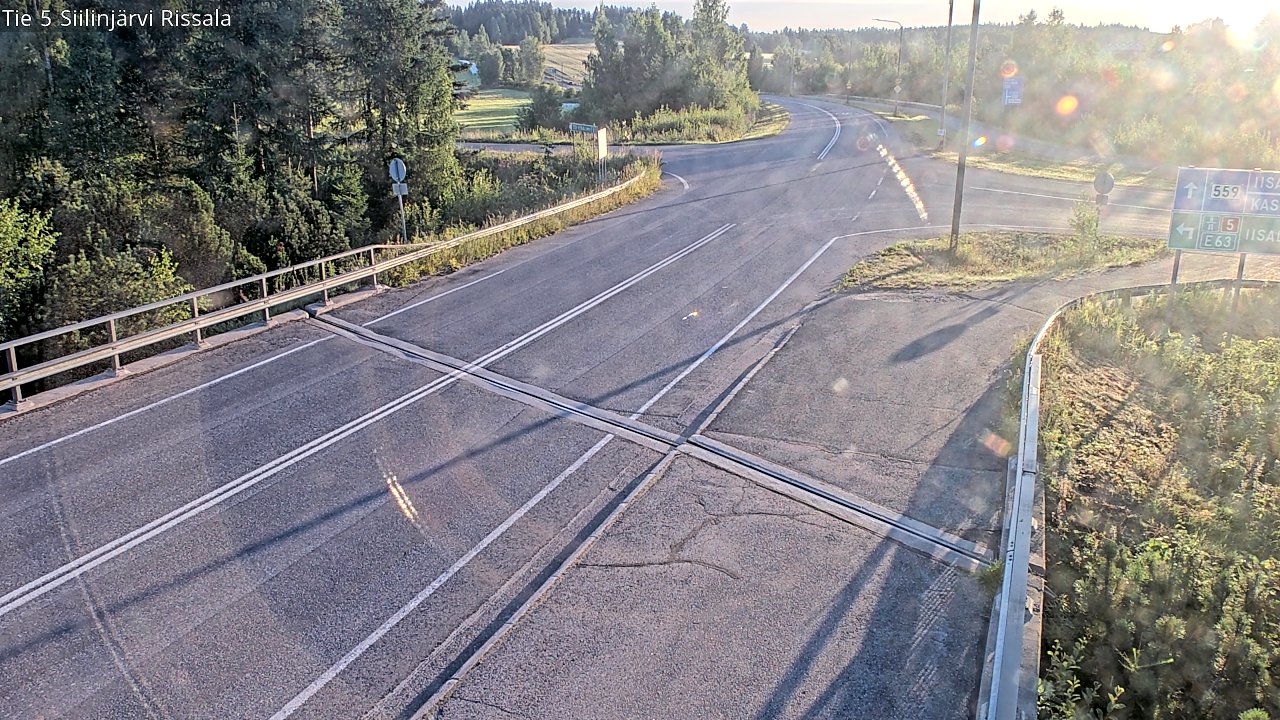 Weather Camera Image Road 5 Siilinjärvi, Rissala, Siilinjärvi, Pohjois-Savo