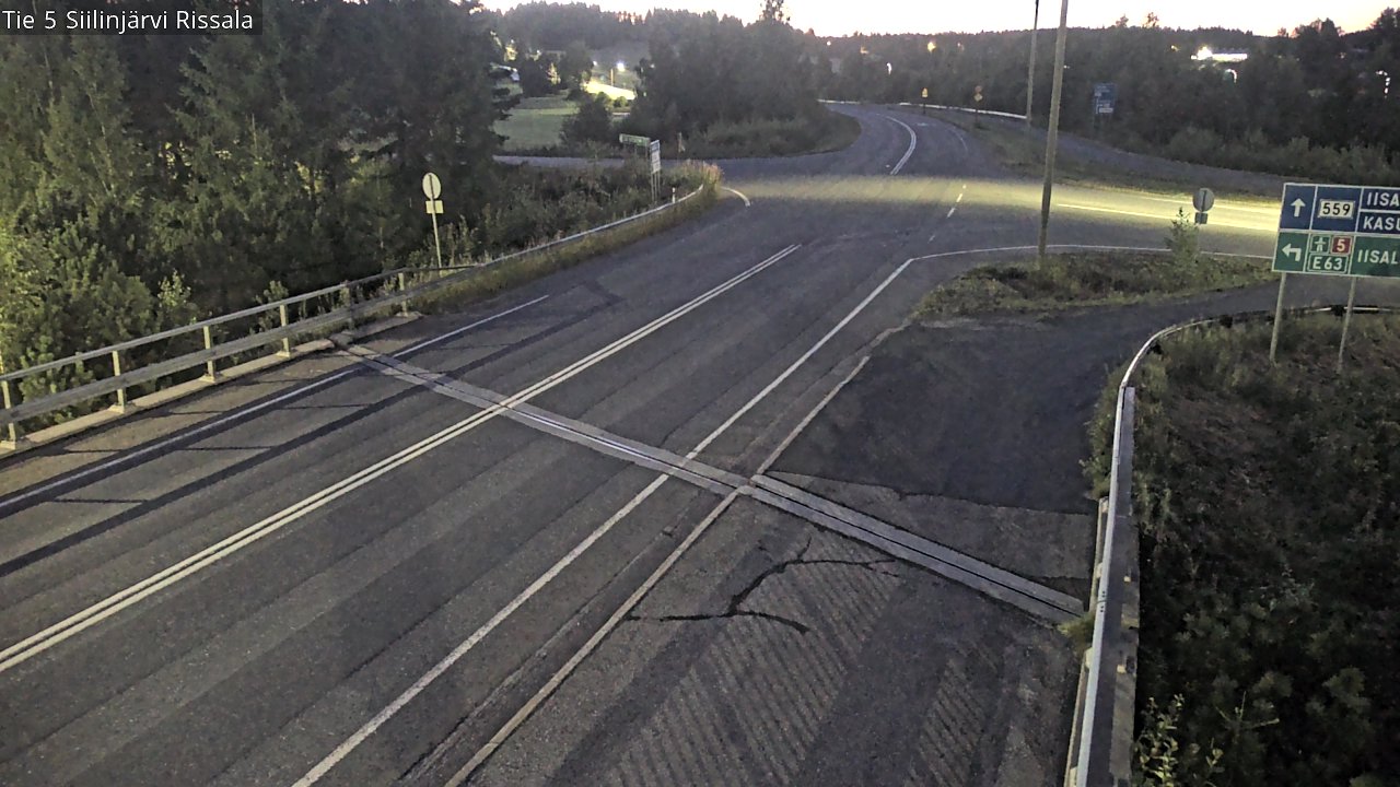 Weather Camera Image Road 5 Siilinjärvi, Rissala, Siilinjärvi, Pohjois-Savo