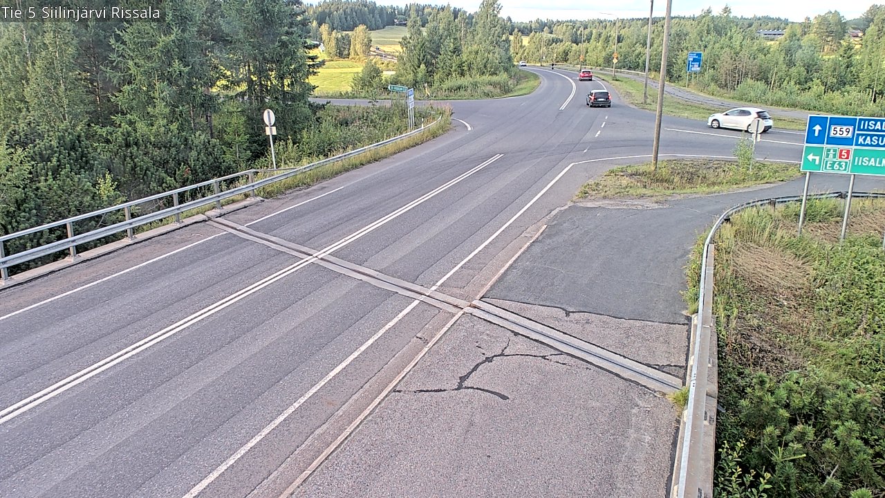 Weather Camera Image Road 5 Siilinjärvi, Rissala, Siilinjärvi, Pohjois-Savo