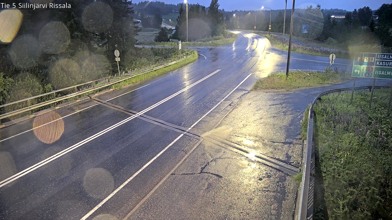 Weather Camera Image Road 5 Siilinjärvi, Rissala, Siilinjärvi, Pohjois-Savo