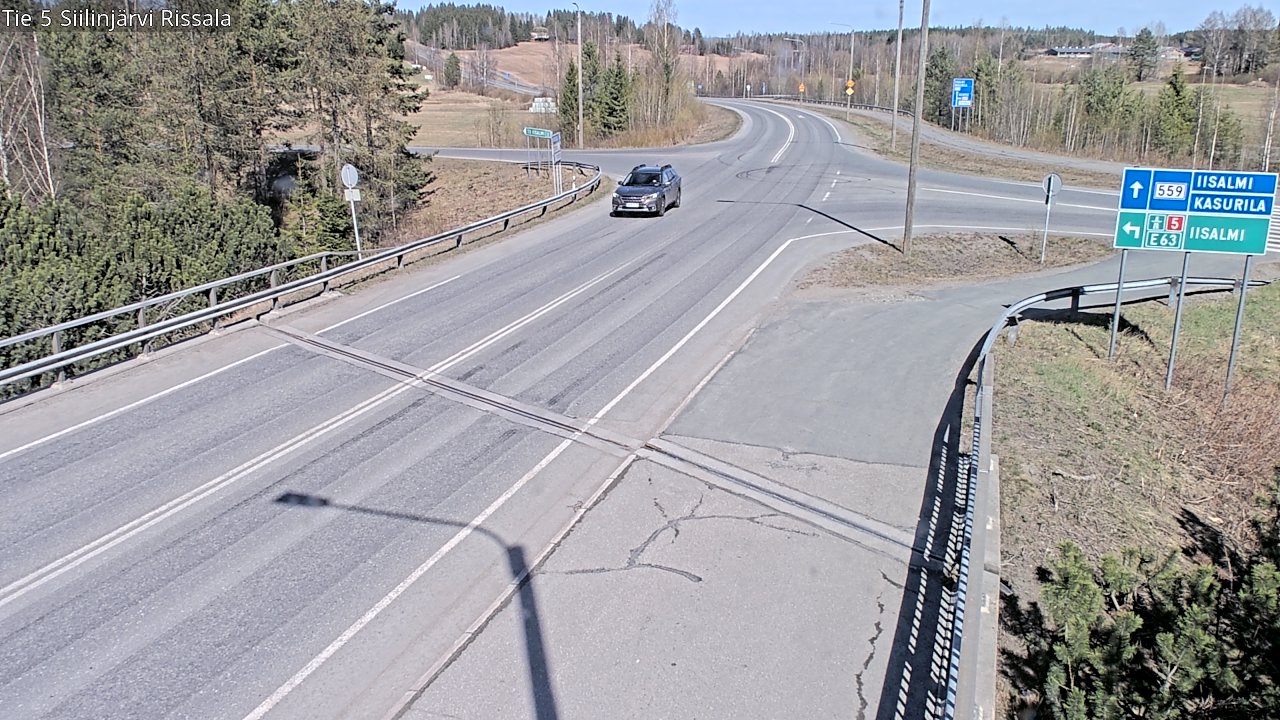 Weather Camera Image Väg 5 Siilinjärvi, Rissala, Siilinjärvi, Pohjois-Savo