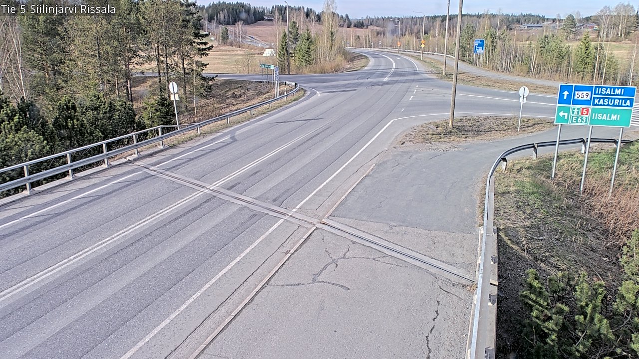 Weather Camera Image Väg 5 Siilinjärvi, Rissala, Siilinjärvi, Pohjois-Savo