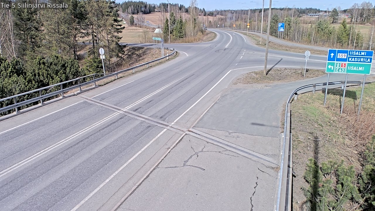 Weather Camera Image Väg 5 Siilinjärvi, Rissala, Siilinjärvi, Pohjois-Savo