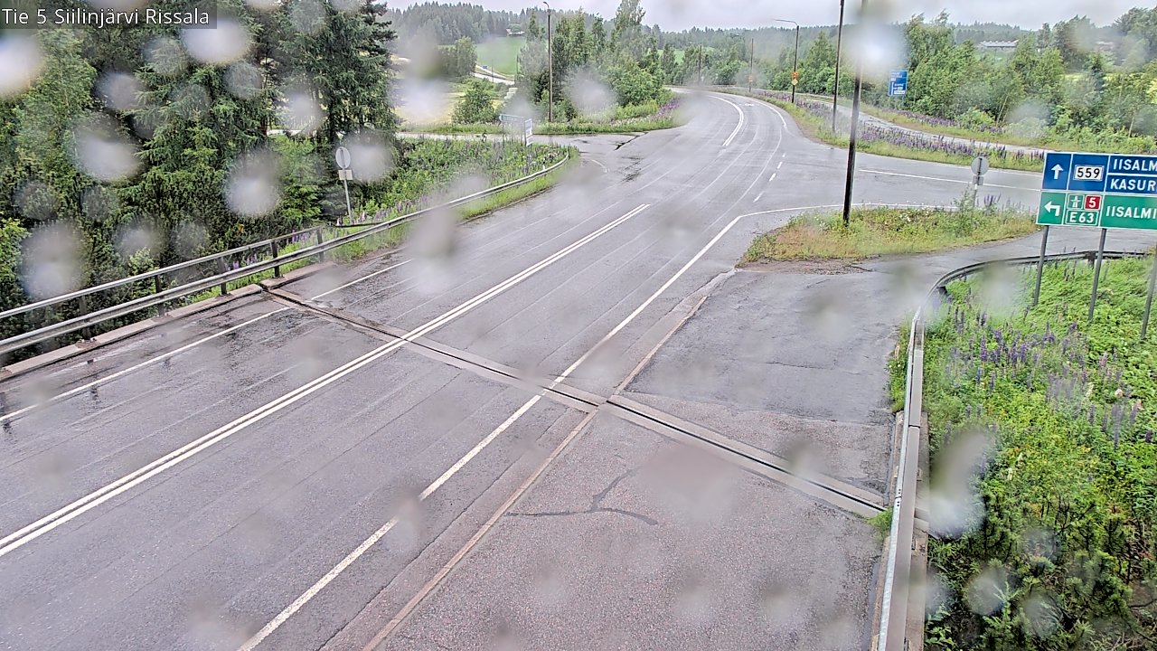 Weather Camera Image Road 5 Siilinjärvi, Rissala, Siilinjärvi, Pohjois-Savo