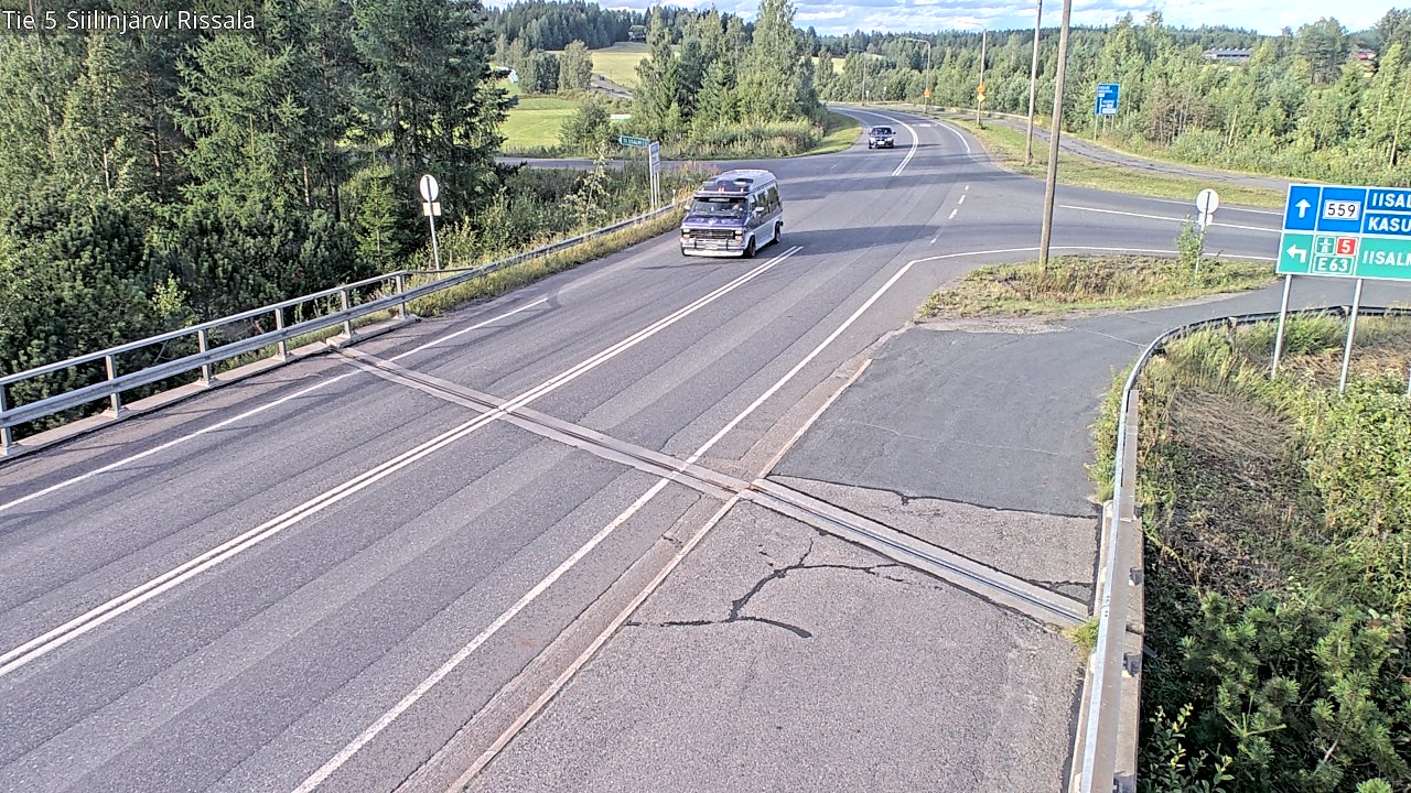 Weather Camera Image Road 5 Siilinjärvi, Rissala, Siilinjärvi, Pohjois-Savo