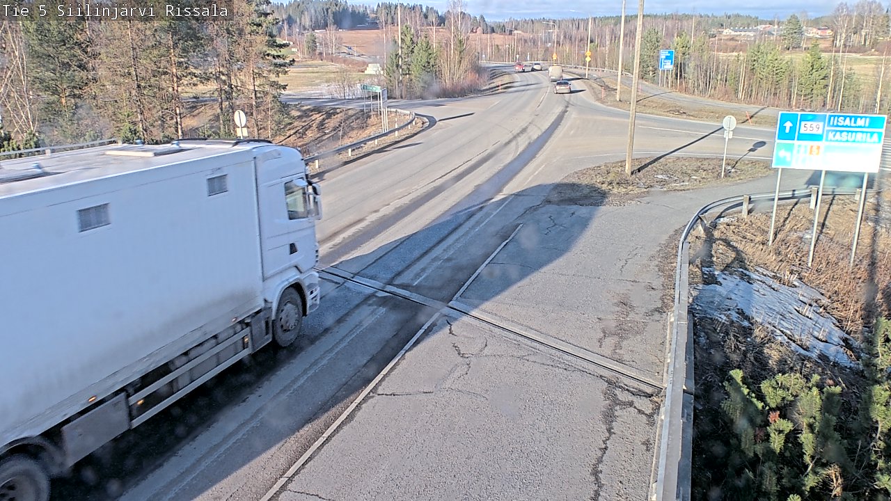 Weather Camera Image Road 5 Siilinjärvi, Rissala, Siilinjärvi, Pohjois-Savo