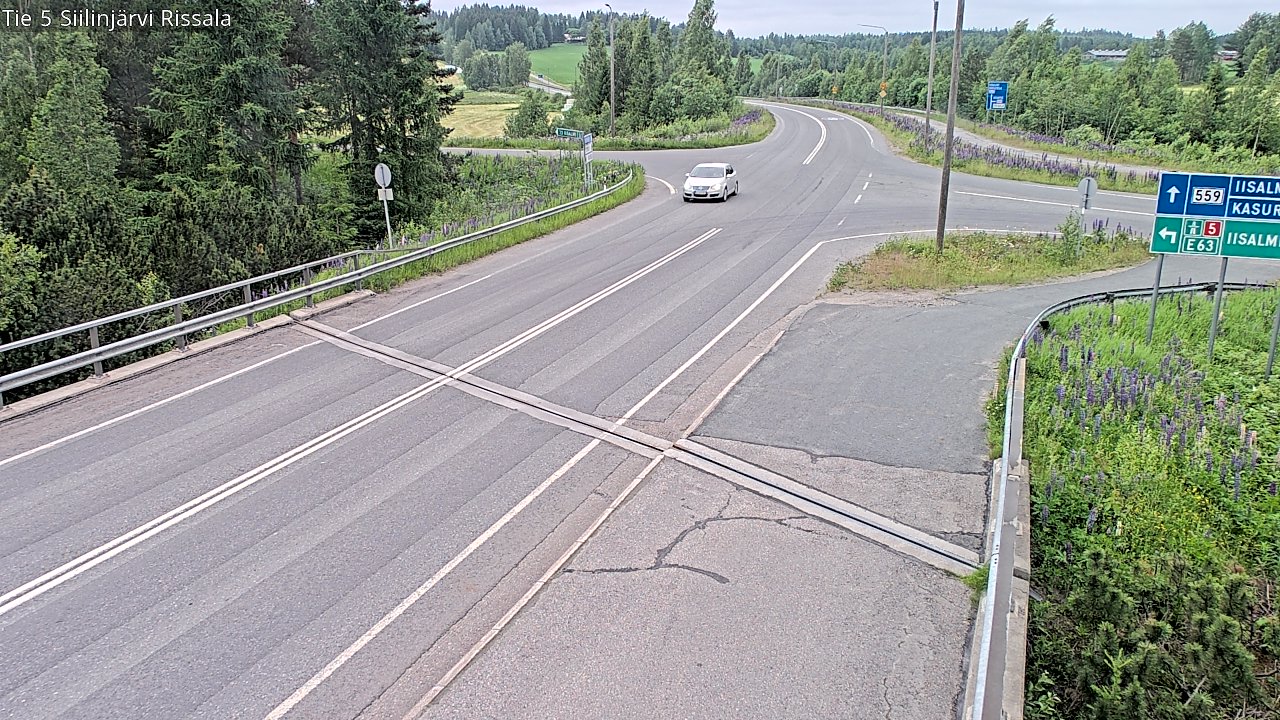 Weather Camera Image Road 5 Siilinjärvi, Rissala, Siilinjärvi, Pohjois-Savo