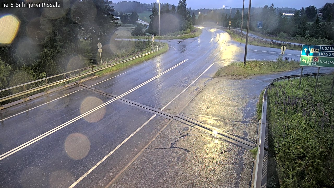 Weather Camera Image Road 5 Siilinjärvi, Rissala, Siilinjärvi, Pohjois-Savo