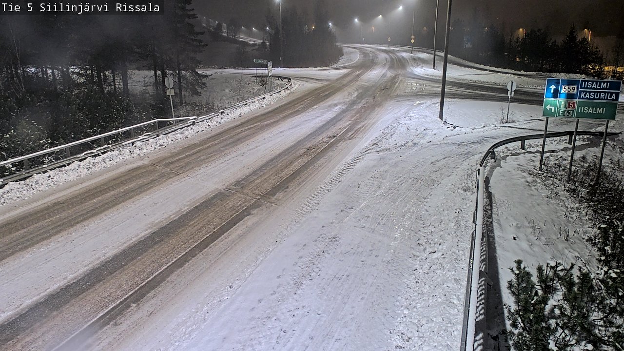Weather Camera Image Road 5 Siilinjärvi, Rissala, Siilinjärvi, Pohjois-Savo