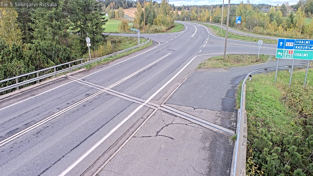 Weather Camera Image Road 5 Siilinjärvi, Rissala, Siilinjärvi, Pohjois-Savo