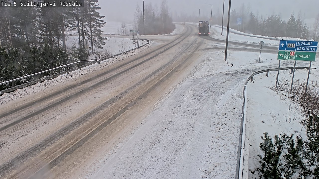 Weather Camera Image Road 5 Siilinjärvi, Rissala, Siilinjärvi, Pohjois-Savo
