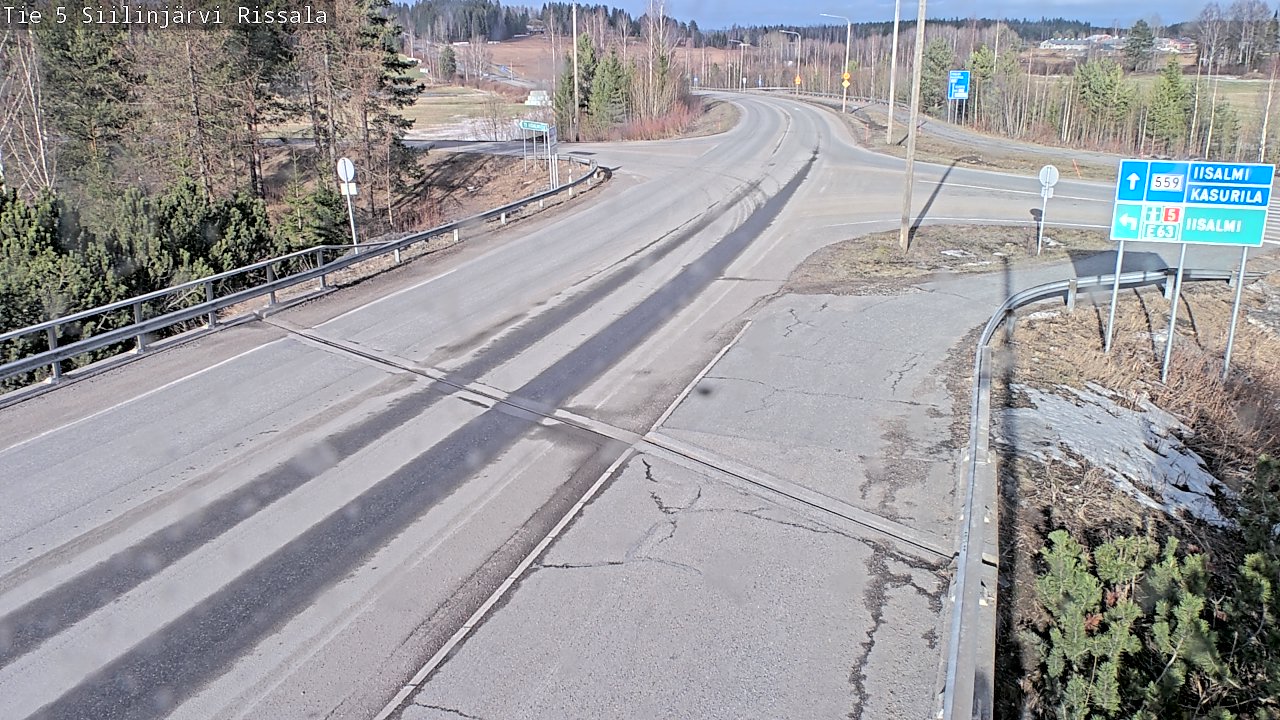 Weather Camera Image Road 5 Siilinjärvi, Rissala, Siilinjärvi, Pohjois-Savo
