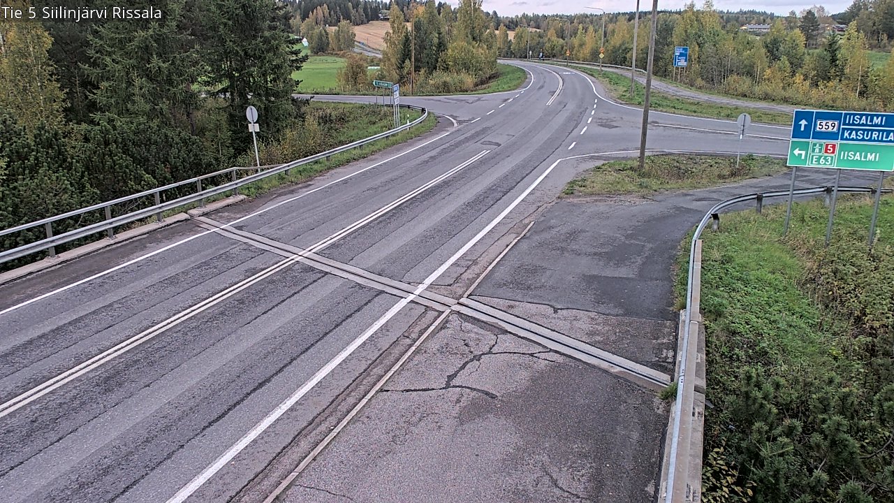 Weather Camera Image Road 5 Siilinjärvi, Rissala, Siilinjärvi, Pohjois-Savo