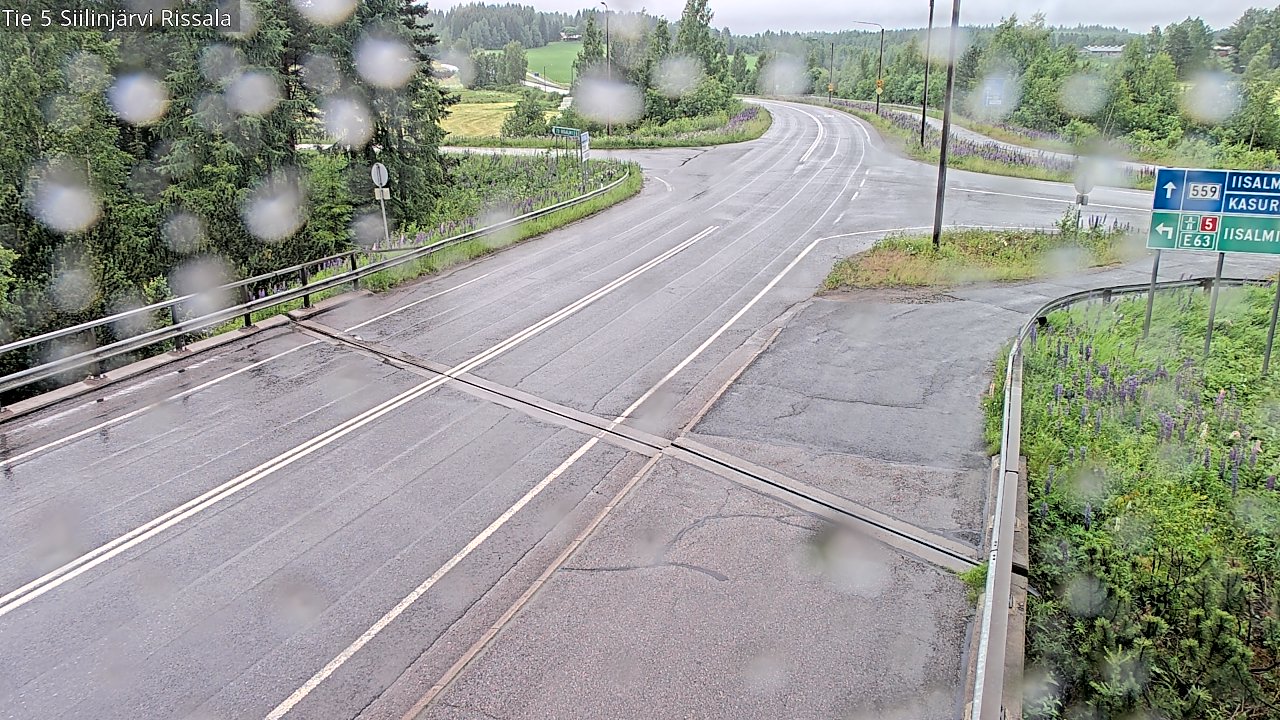 Weather Camera Image Road 5 Siilinjärvi, Rissala, Siilinjärvi, Pohjois-Savo