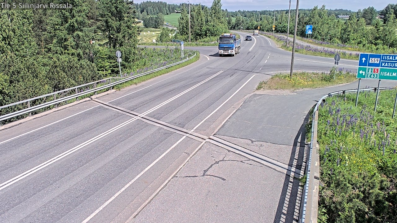 Weather Camera Image Road 5 Siilinjärvi, Rissala, Siilinjärvi, Pohjois-Savo