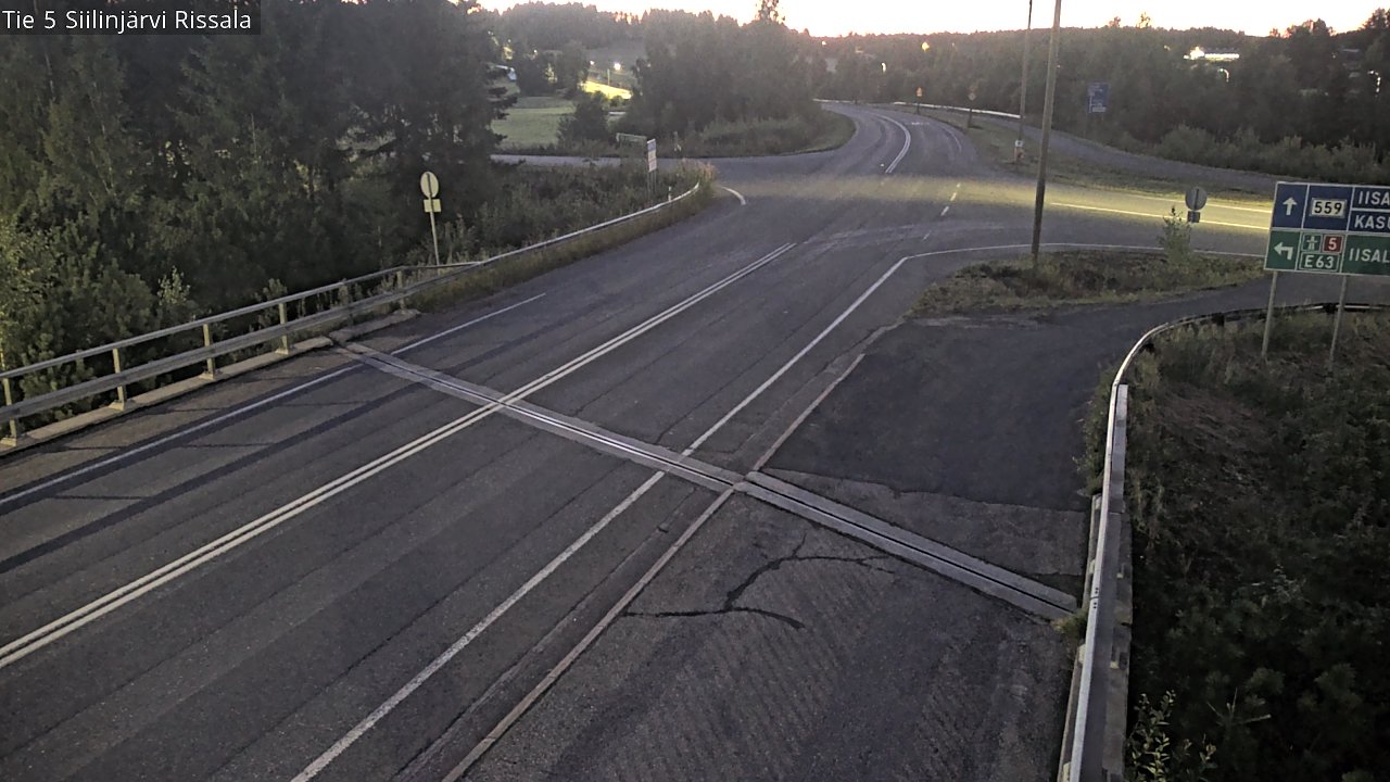 Weather Camera Image Road 5 Siilinjärvi, Rissala, Siilinjärvi, Pohjois-Savo