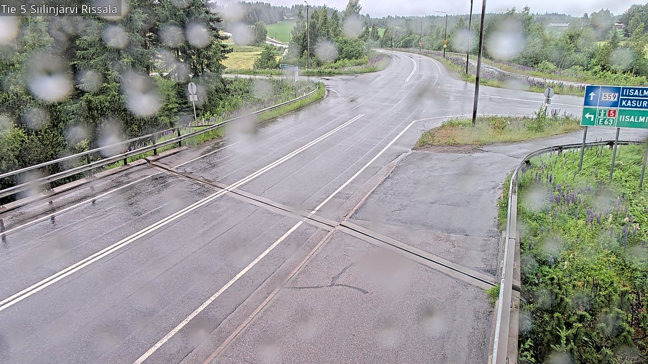 Weather Camera Image Road 5 Siilinjärvi, Rissala, Siilinjärvi, Pohjois-Savo