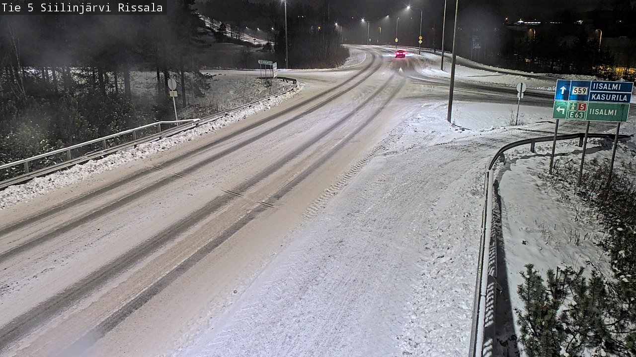 Weather Camera Image Road 5 Siilinjärvi, Rissala, Siilinjärvi, Pohjois-Savo