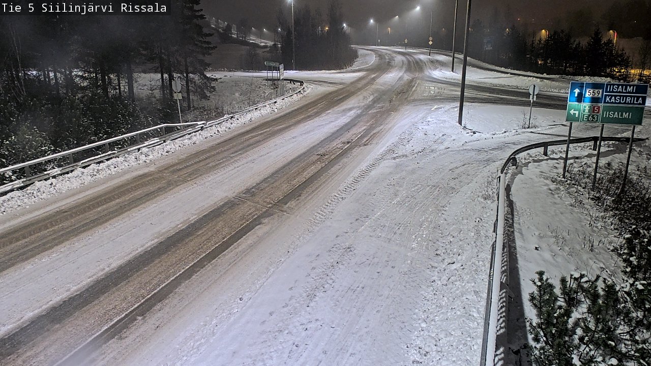 Weather Camera Image Road 5 Siilinjärvi, Rissala, Siilinjärvi, Pohjois-Savo