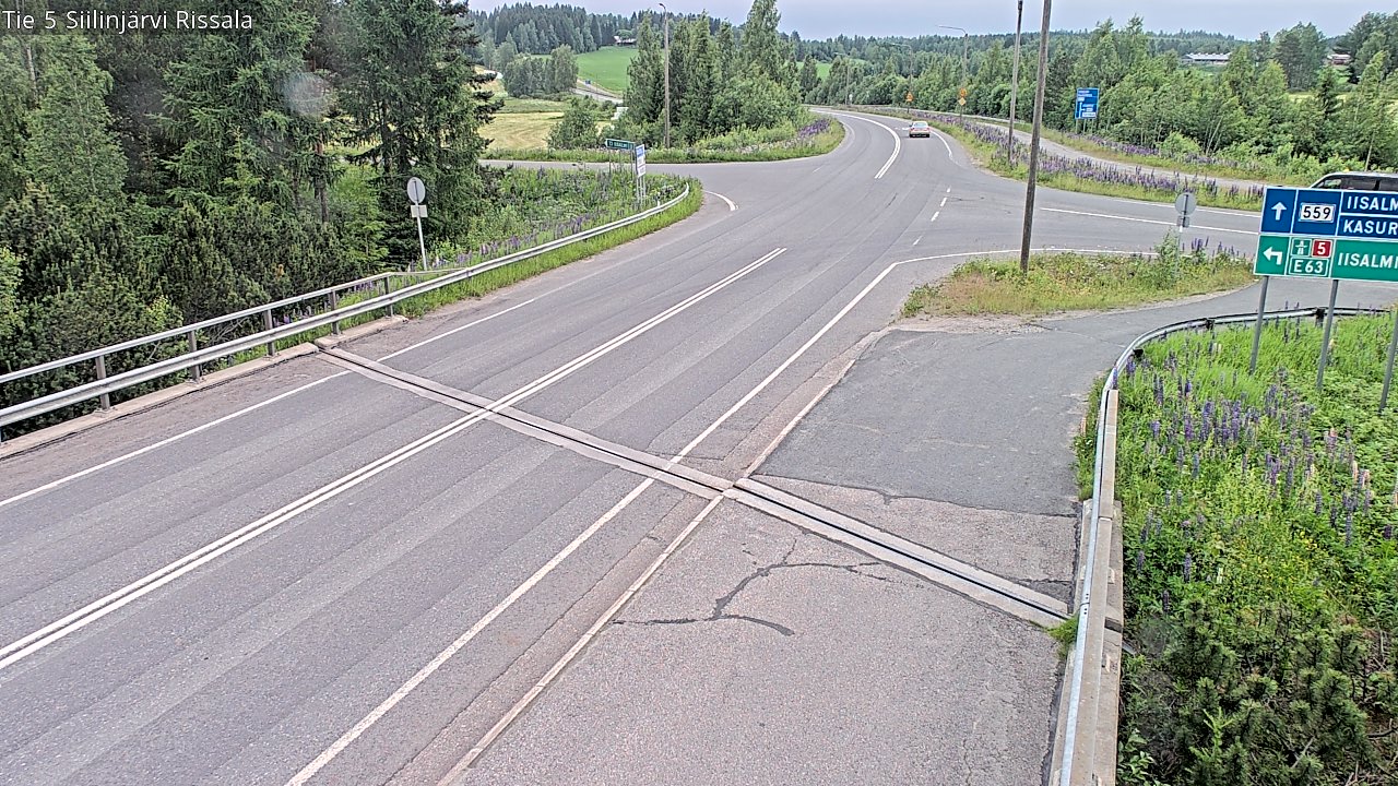 Weather Camera Image Road 5 Siilinjärvi, Rissala, Siilinjärvi, Pohjois-Savo