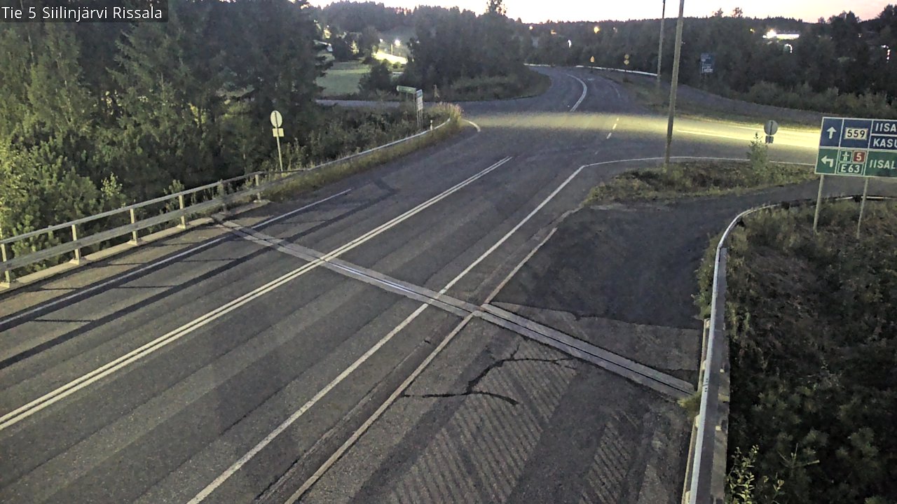 Weather Camera Image Road 5 Siilinjärvi, Rissala, Siilinjärvi, Pohjois-Savo
