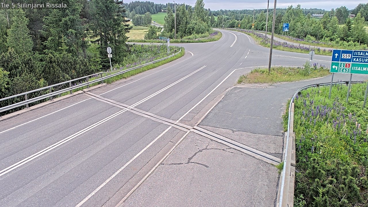 Weather Camera Image Road 5 Siilinjärvi, Rissala, Siilinjärvi, Pohjois-Savo