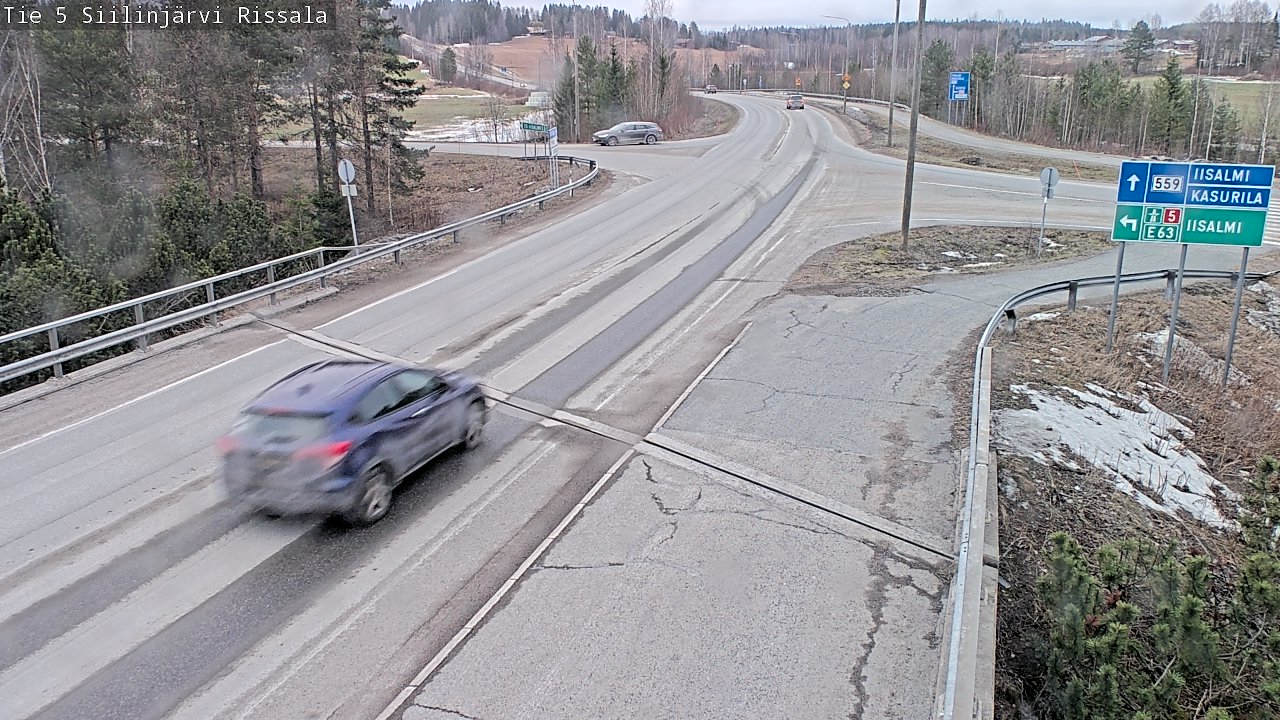Weather Camera Image Väg 5 Siilinjärvi, Rissala, Siilinjärvi, Pohjois-Savo