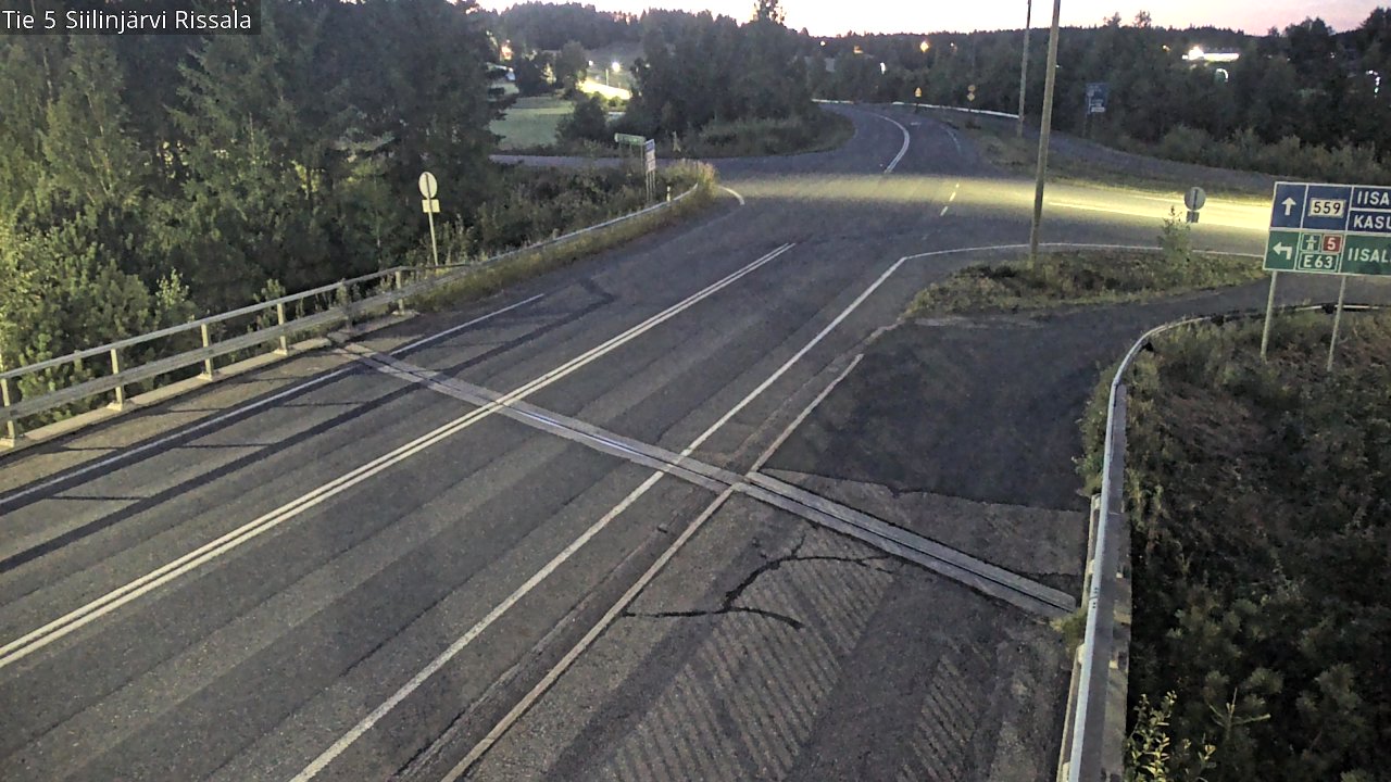 Weather Camera Image Road 5 Siilinjärvi, Rissala, Siilinjärvi, Pohjois-Savo