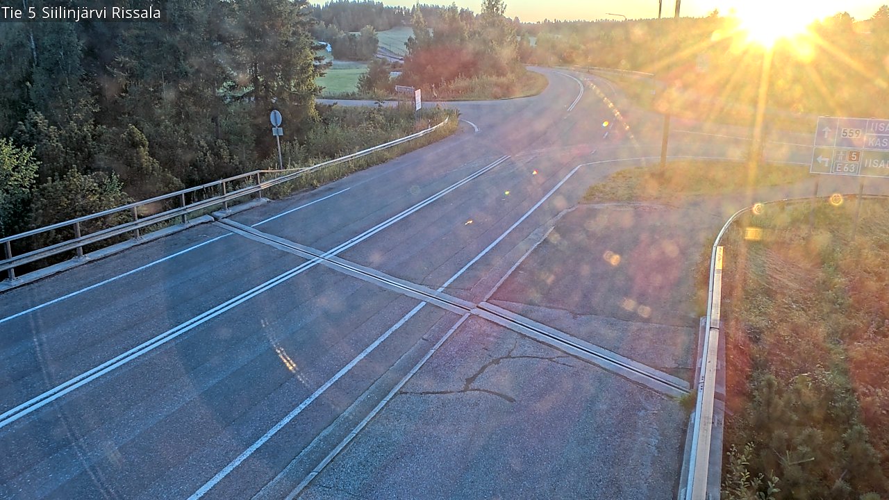 Weather Camera Image Road 5 Siilinjärvi, Rissala, Siilinjärvi, Pohjois-Savo