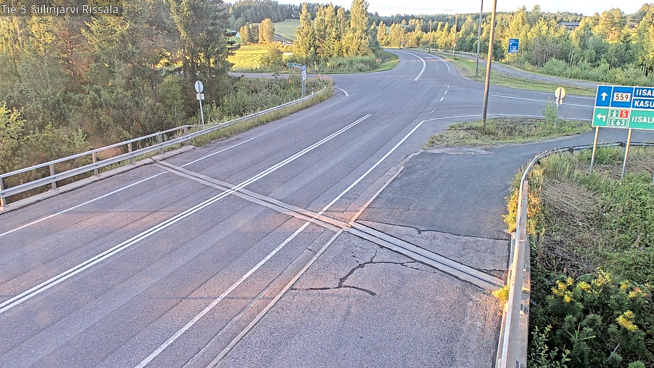 Weather Camera Image Road 5 Siilinjärvi, Rissala, Siilinjärvi, Pohjois-Savo