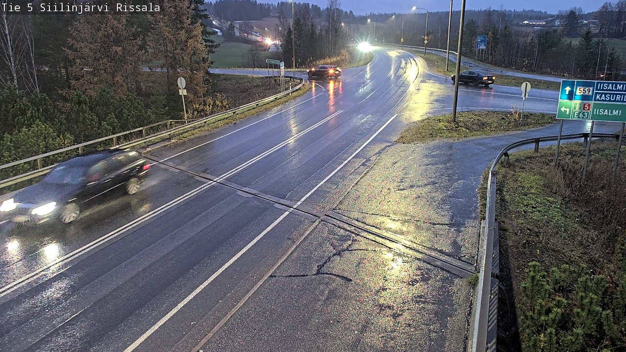 Weather Camera Image Väg 5 Siilinjärvi, Rissala, Siilinjärvi, Pohjois-Savo