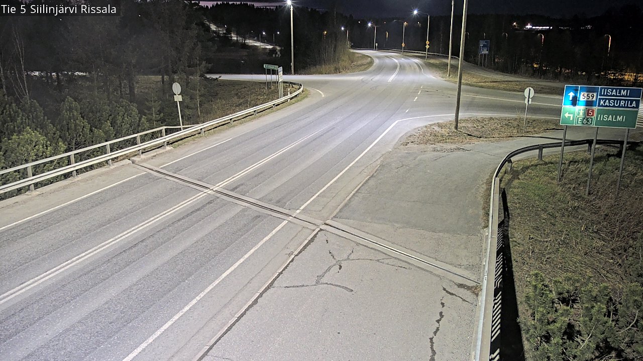 Weather Camera Image Väg 5 Siilinjärvi, Rissala, Siilinjärvi, Pohjois-Savo