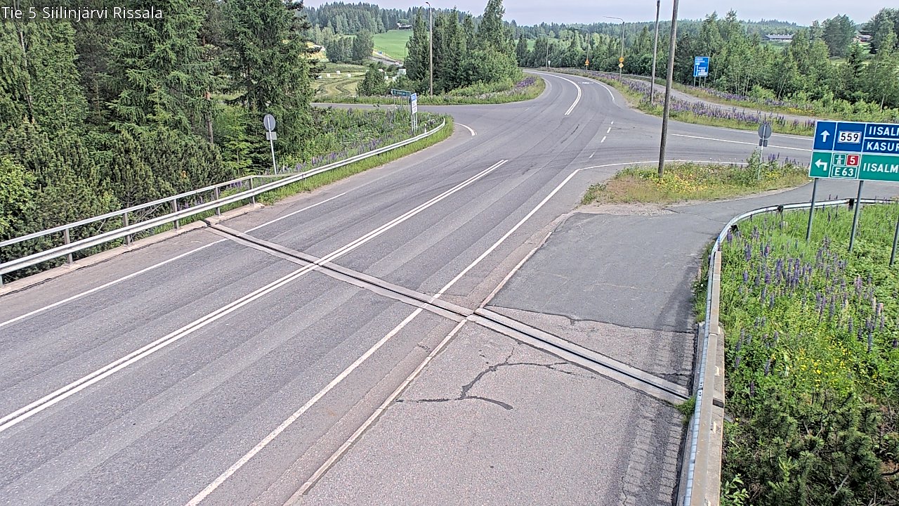 Weather Camera Image Road 5 Siilinjärvi, Rissala, Siilinjärvi, Pohjois-Savo